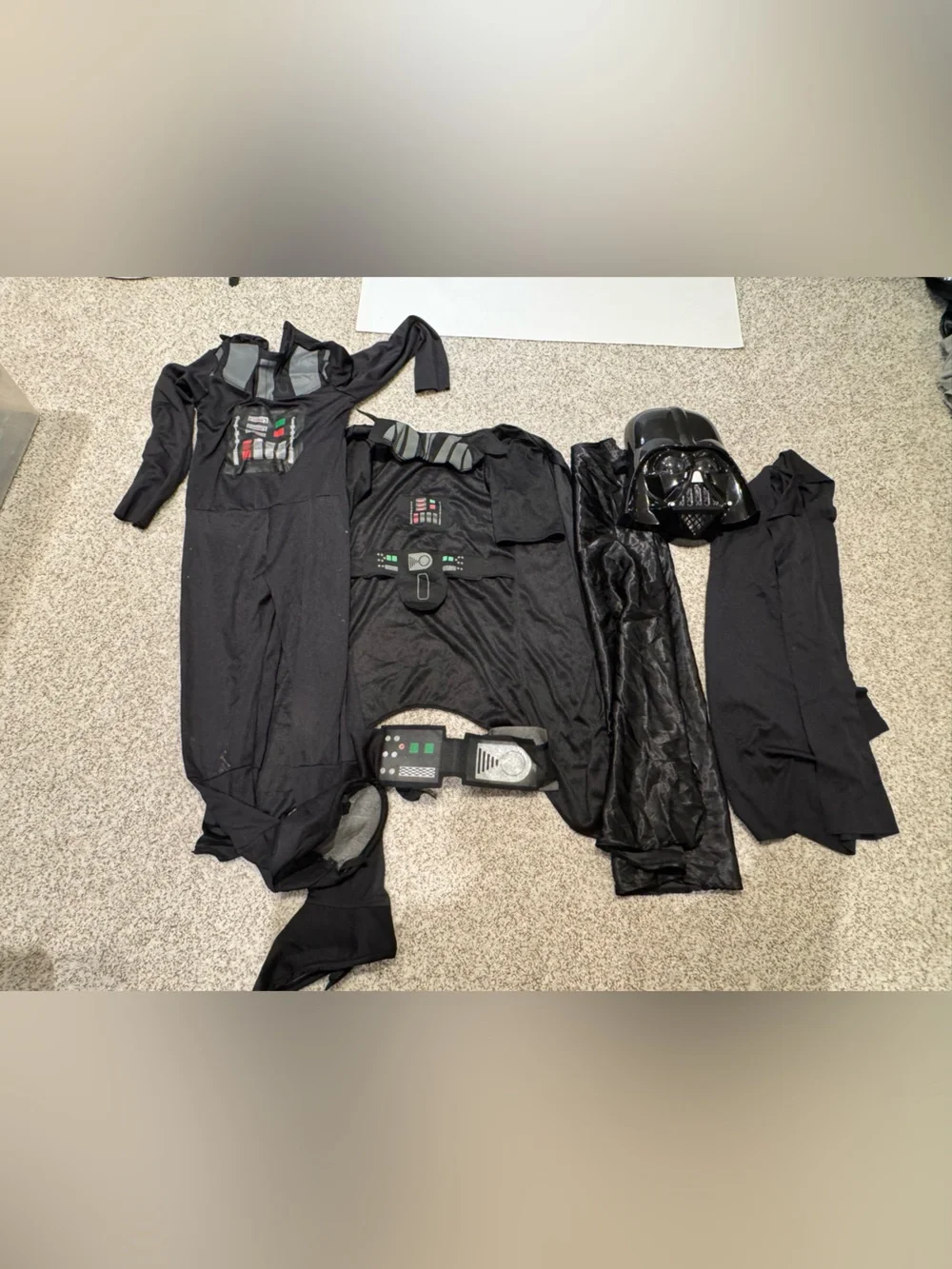 Star Wars Darth Vader Halloween Costume Set with Mask - Size Large